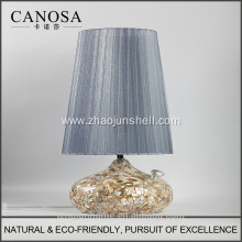Canosa ECO-Friendly chinese seashell table lamp with ceramics pedestal